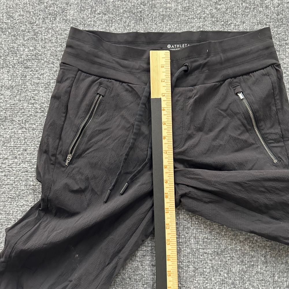 Athleta Joggers Womens Size 6 Black Ripstop Tapered Hiking Athletic Pants - Picture 3 of 9